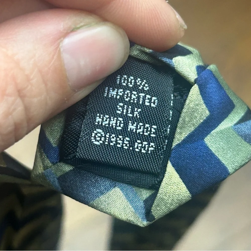 Grateful‎ Dead vintage silk Geometric Pattern Tie